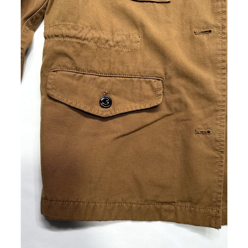 J CREW Brigadier Utility Jacket Coat Tan Khaki Military Field L - Picture 10 of 11
